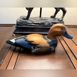 Wood Carved, Hand painted “Cinnamon Teal” duck